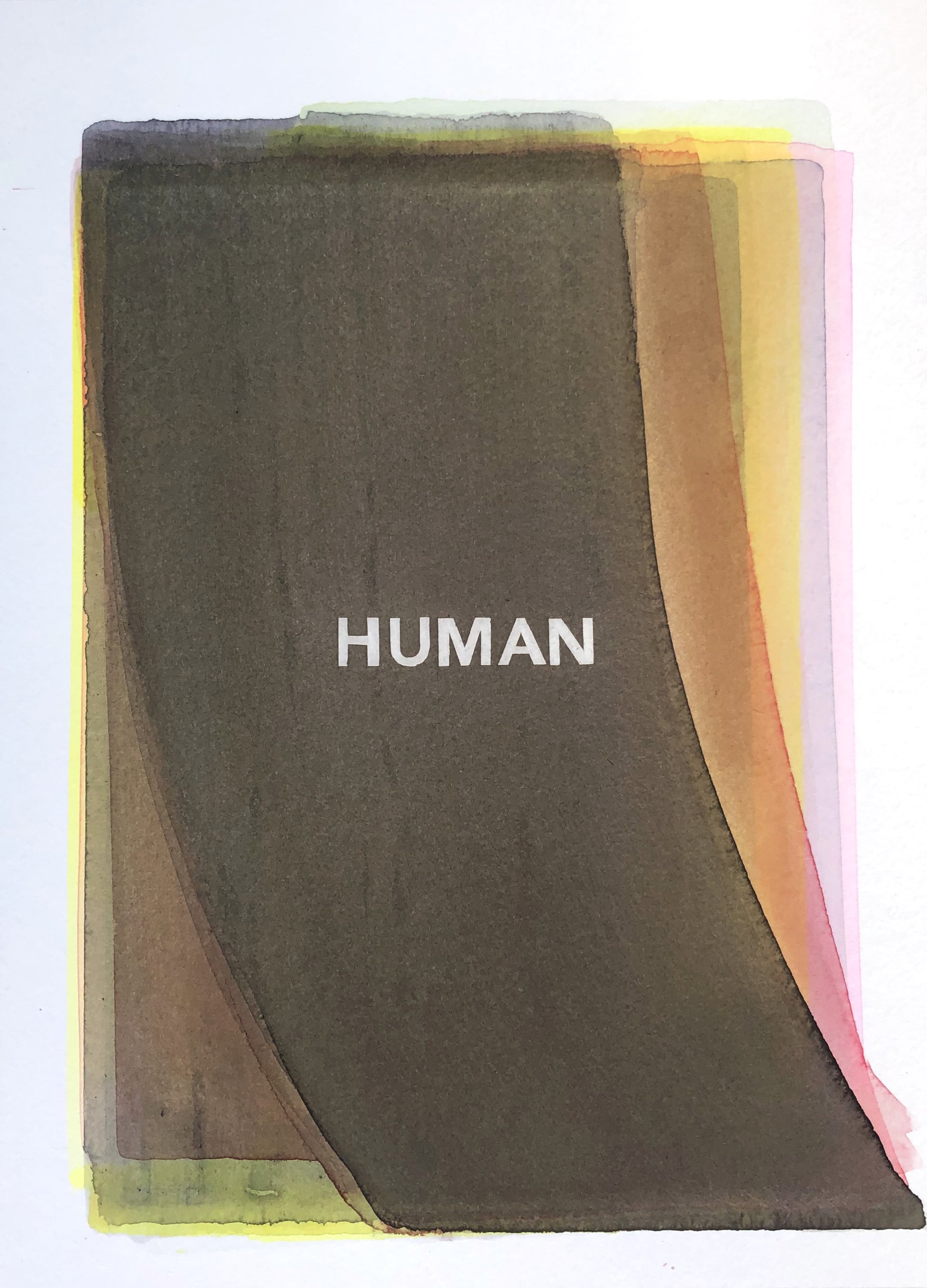   Human VI . 2020. watercolour on paper. 36x26cm. 