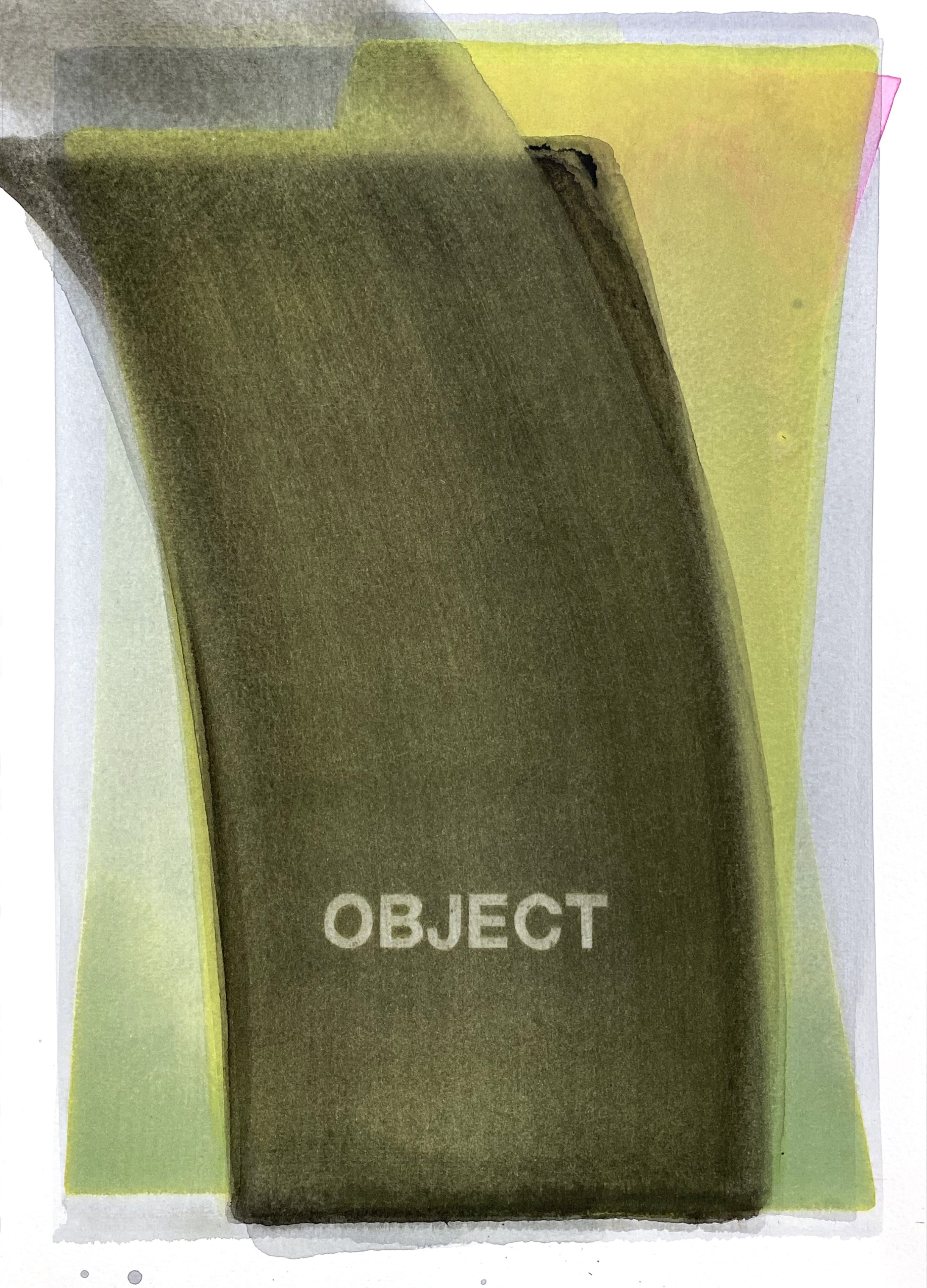   Object IV . 2020. watercolour on paper. 36x26cm. 
