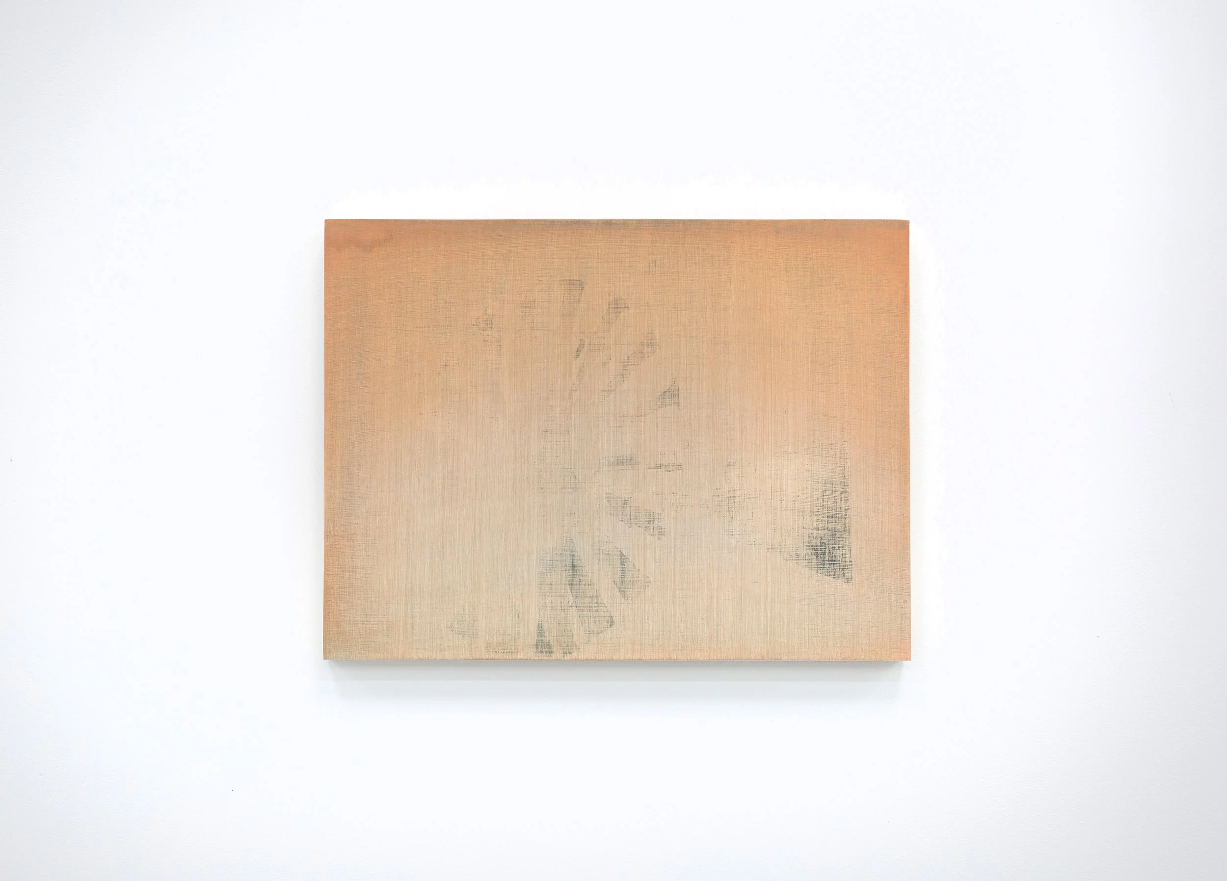 Intrusive Thoughts . 2025. Acrylic ink and oil on gesso on panel. 30x40cm