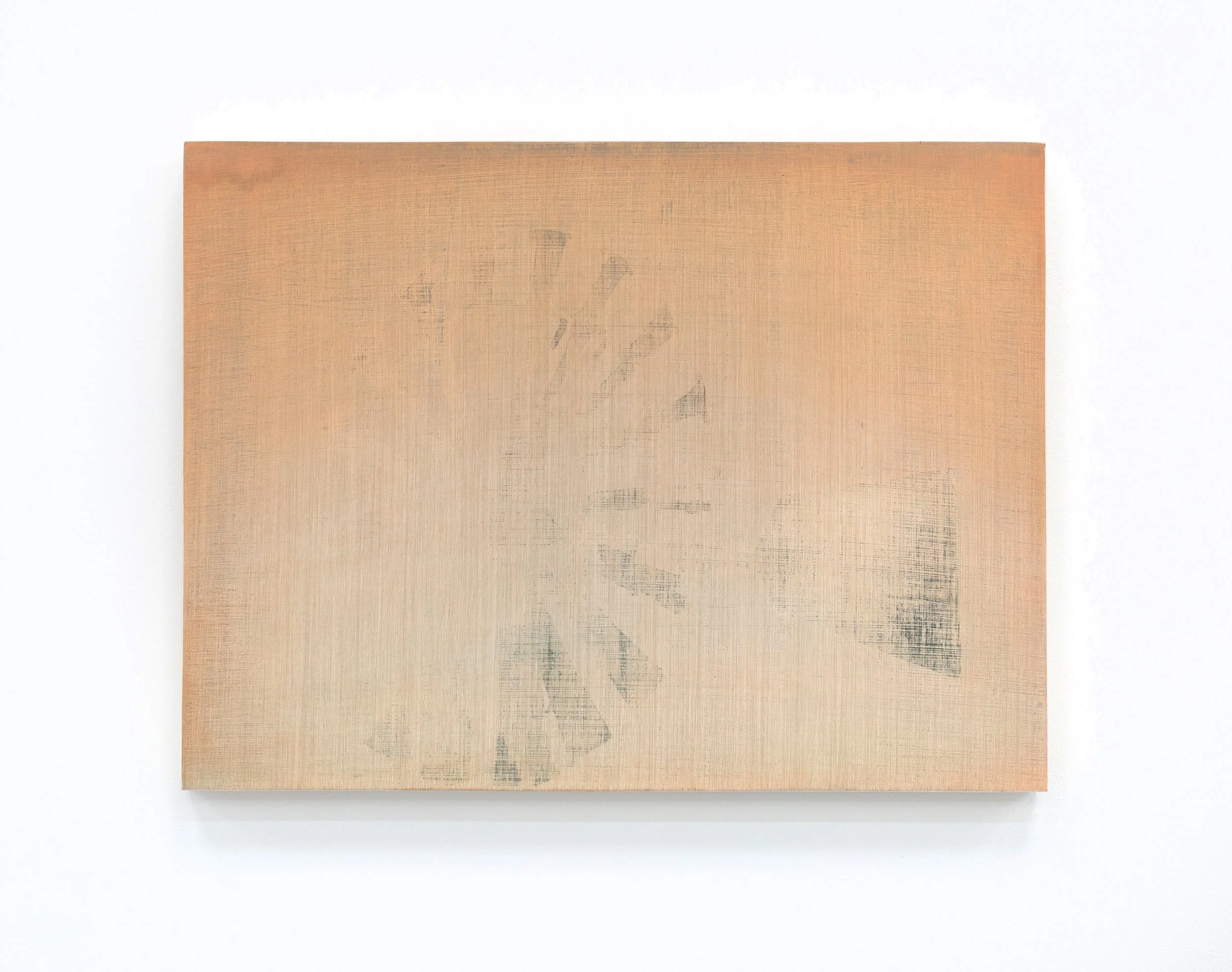   Intrusive Thoughts . 2025. Acrylic ink and oil on gesso on panel. 30x40cm 