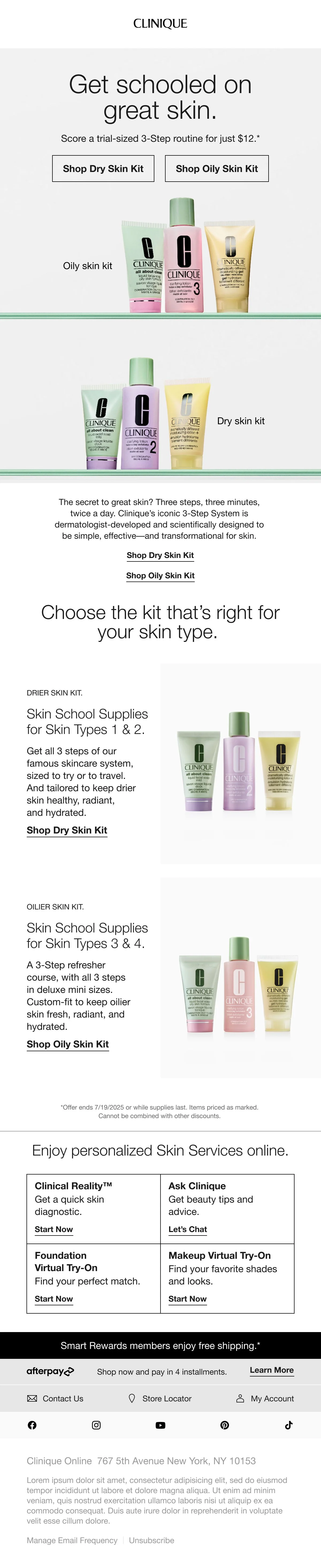  3 Step SKINCARE SET EMAIL 