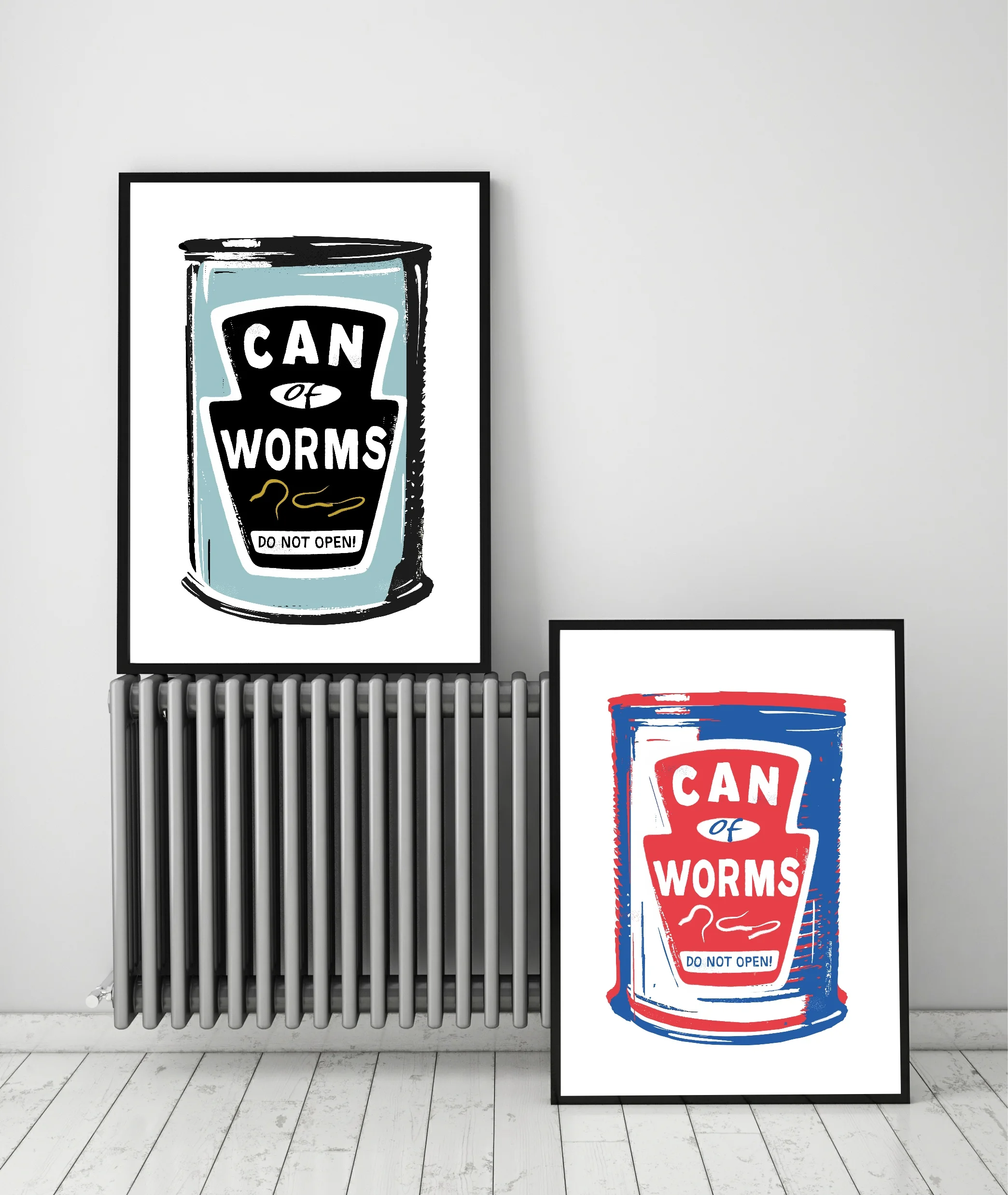Can of worms contemporary art print by Lou Boyce