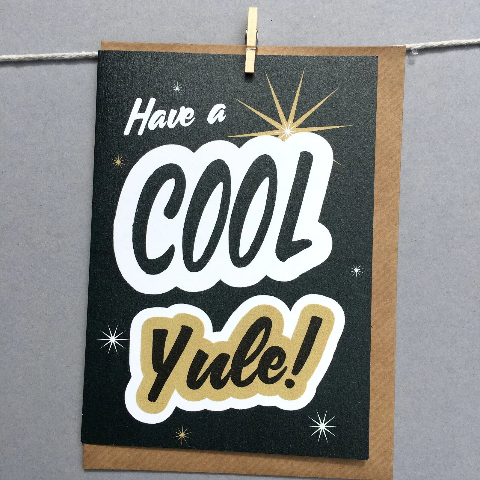 Cool Yule Xmas card by Lou Boyce