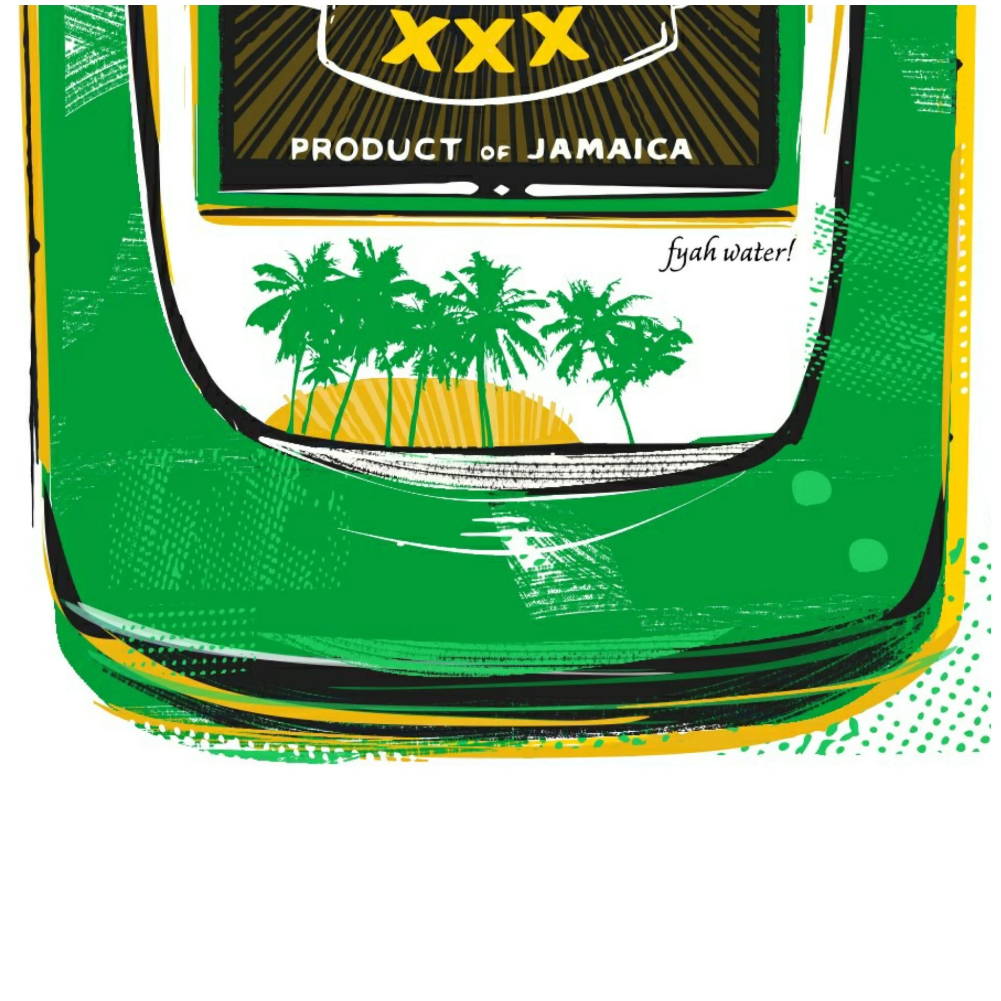 Jamaican rum print by Lou Boyce