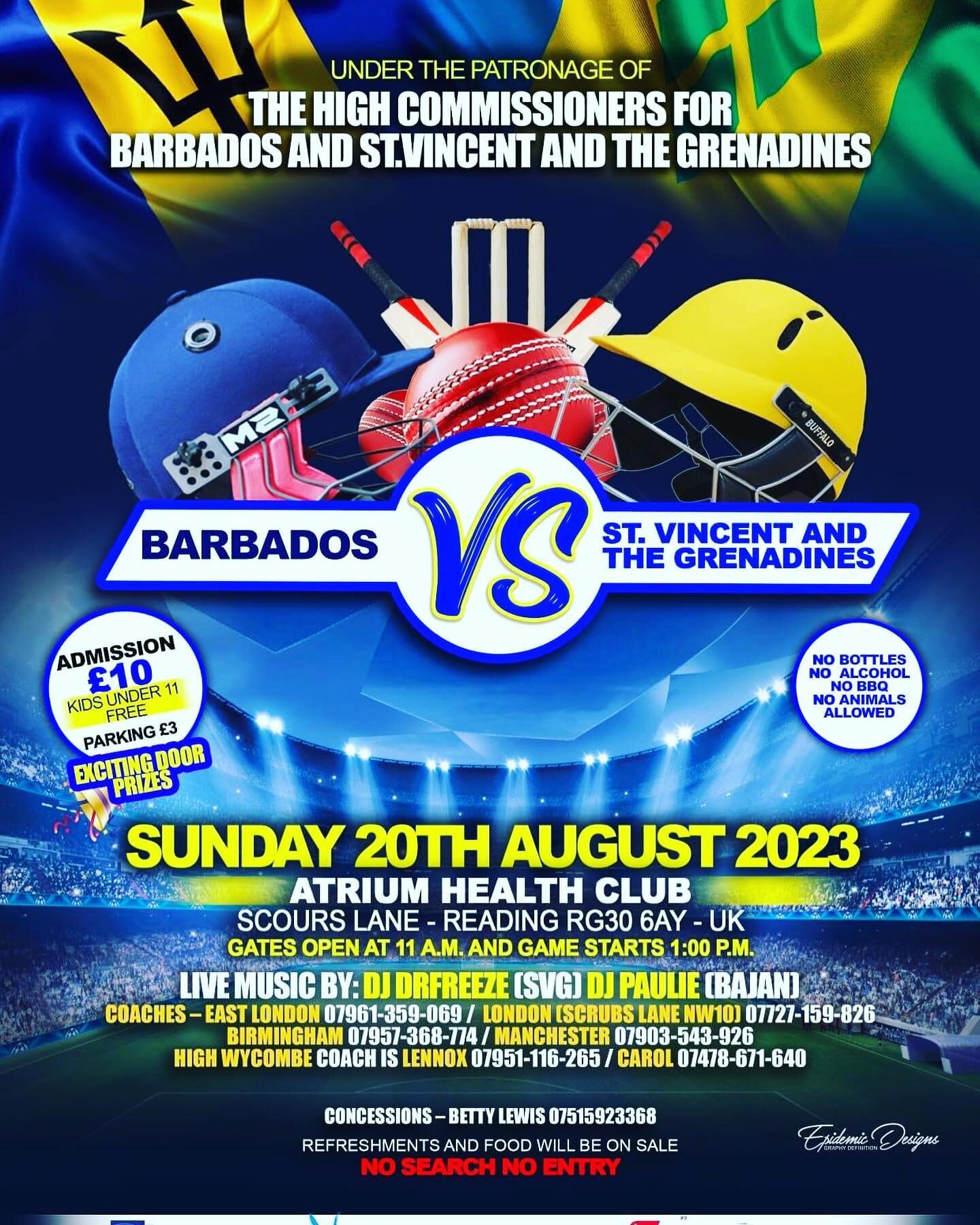 Off to Reading to watch the Barbados v St Vincent and the Grenadines cricket match 😎🇧🇧🏏 #barbados #barbadoscricket #windies #windiescricket #roadtrip