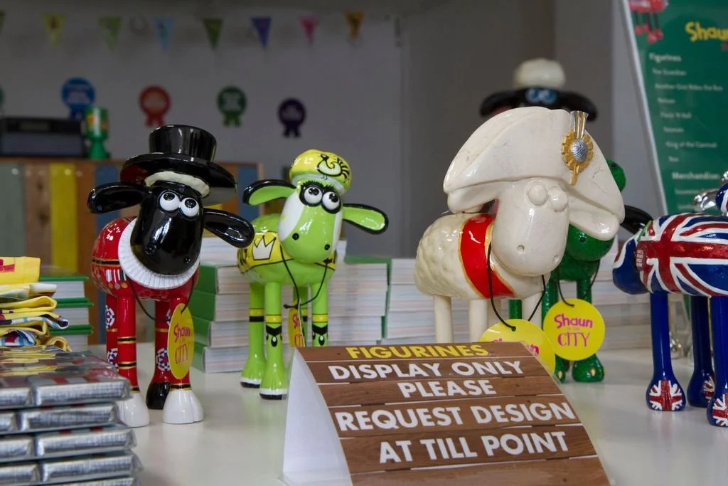 'King of the Carnival' figurine in Gromit Unleashed store, Bristol
