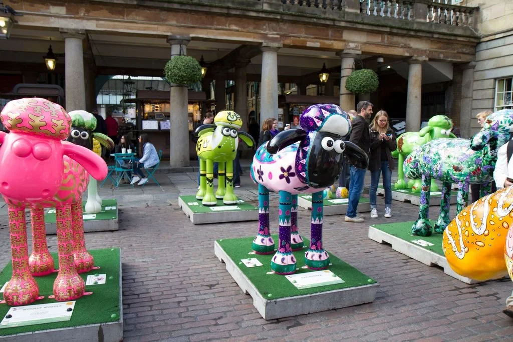 'King of the Carnival' in Covent Garden with other Shauns