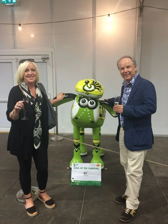 'King of the Carnival', Lou Boyce and Nick Park at Shaun in the City exhibition