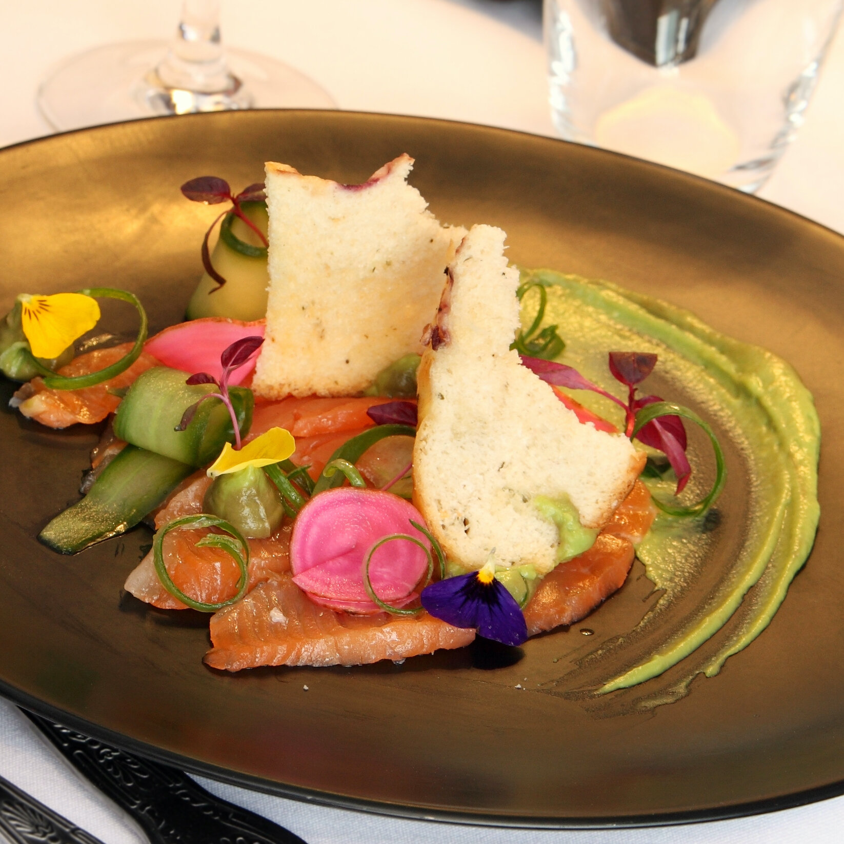 Gin &amp; juniper cured salmon starter