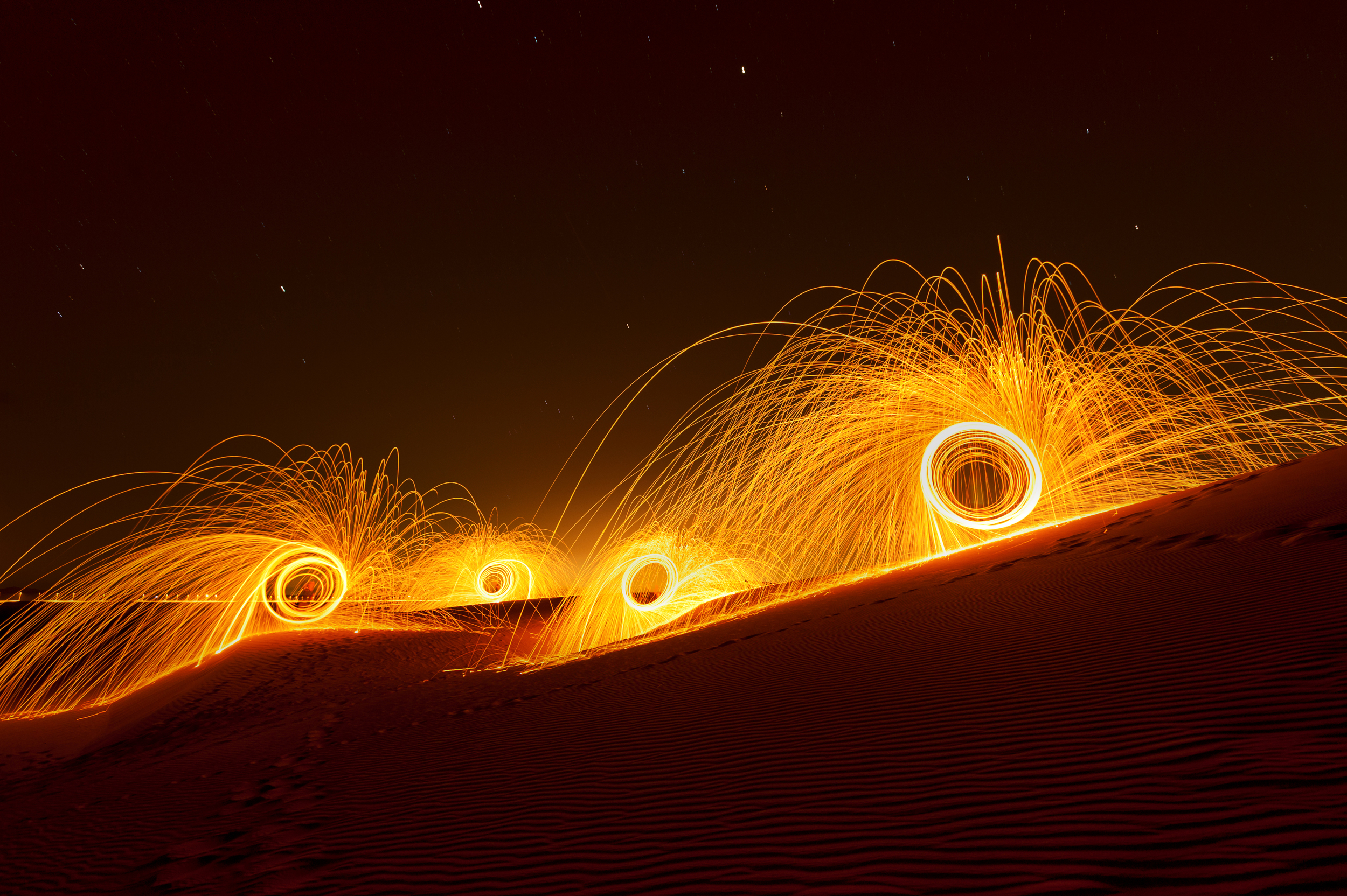 Steel wool photography