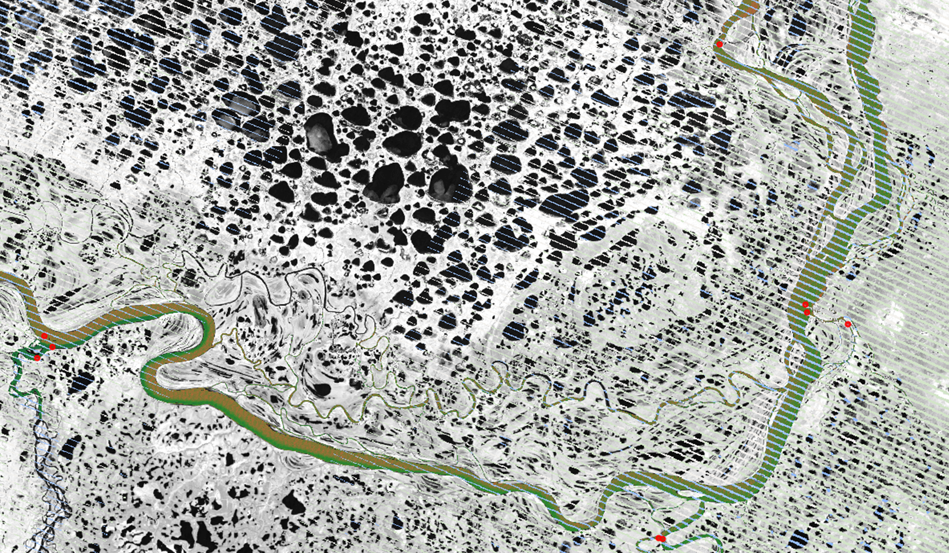 Organic matter in the Kolyma River in Northeast Siberia