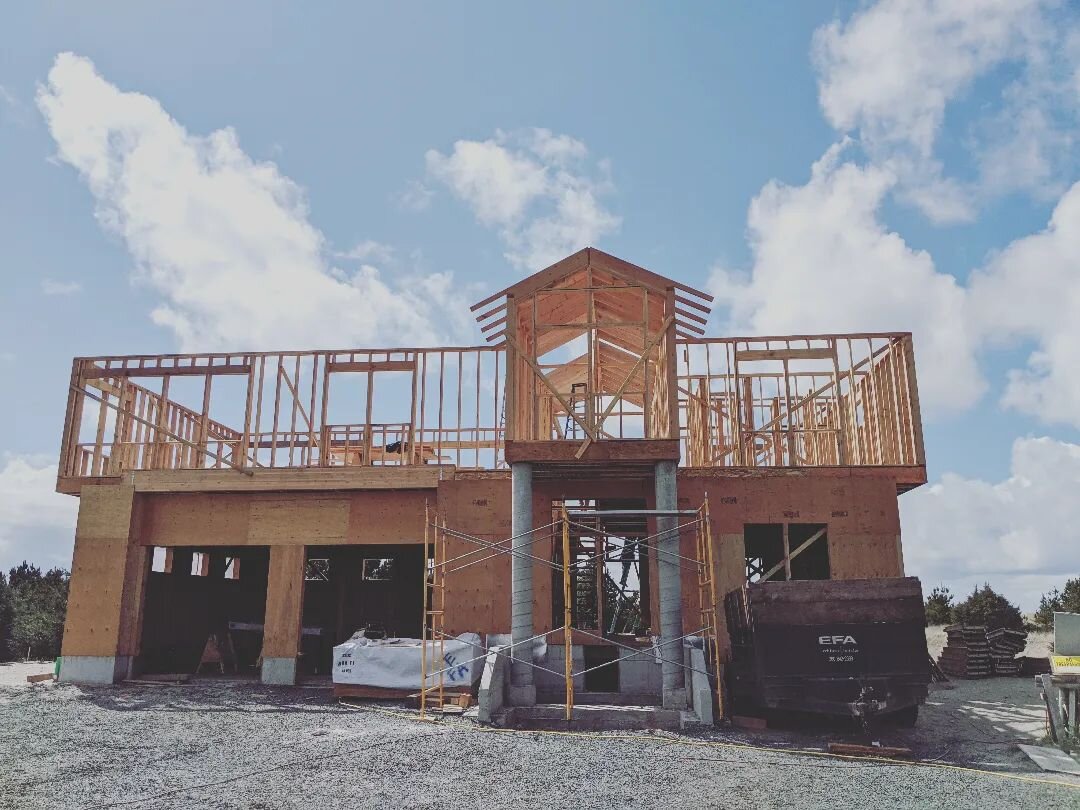 We've been too busy to post! Here's an update on one of our custom homes. Framing is always an exciting part of the process when you get to see the building take shape.