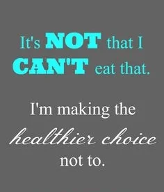 Make the decision to eat healthy because you love yourself. 
