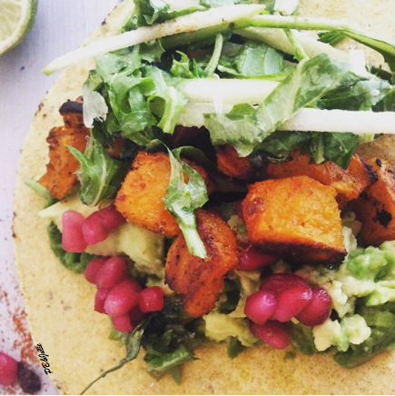 All the best flavors of fall in one delicious gluten free and vegan taco. 