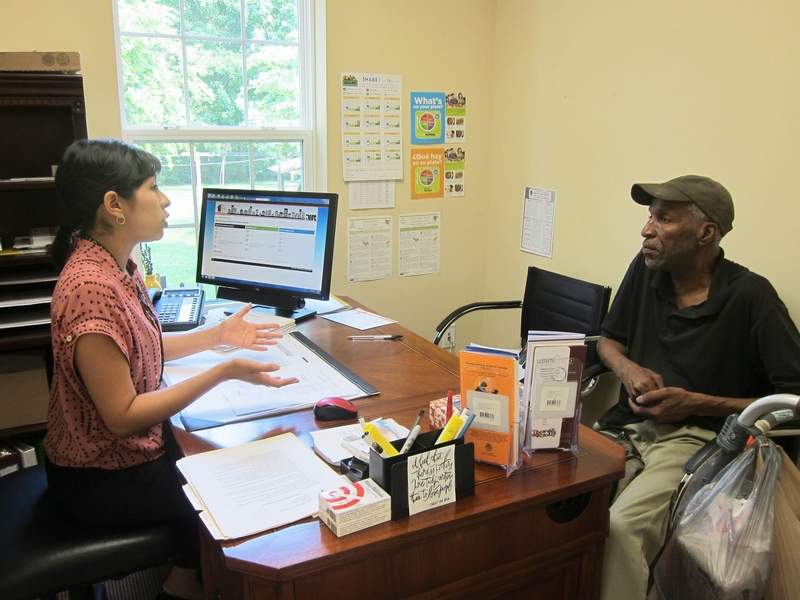 LARS client working with his case manager