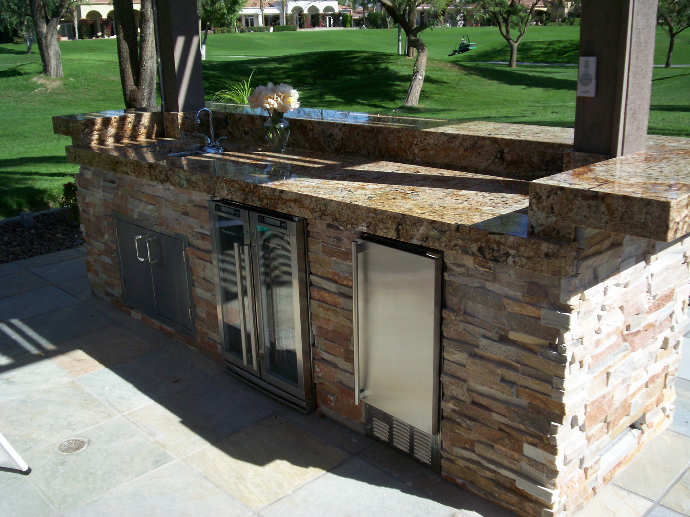 Granite and Stack Stone