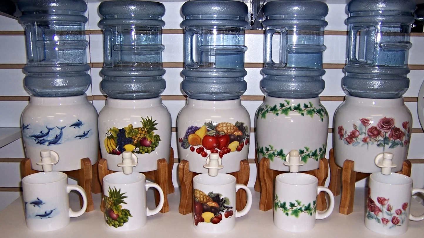 Porcelain Crocks and stands — Your home for all your water needs since 1958