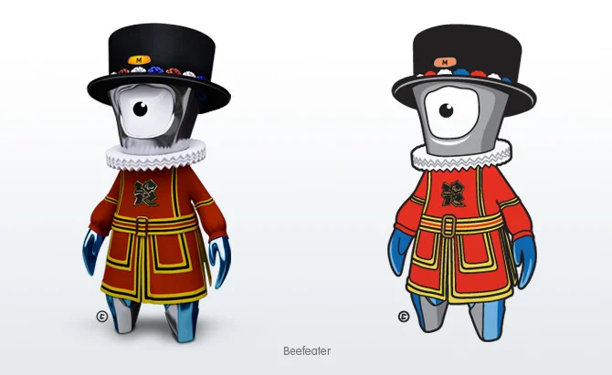 Figurine Mandeville Beefeater JO 2012 Londres - Golden Bear - Excellent état