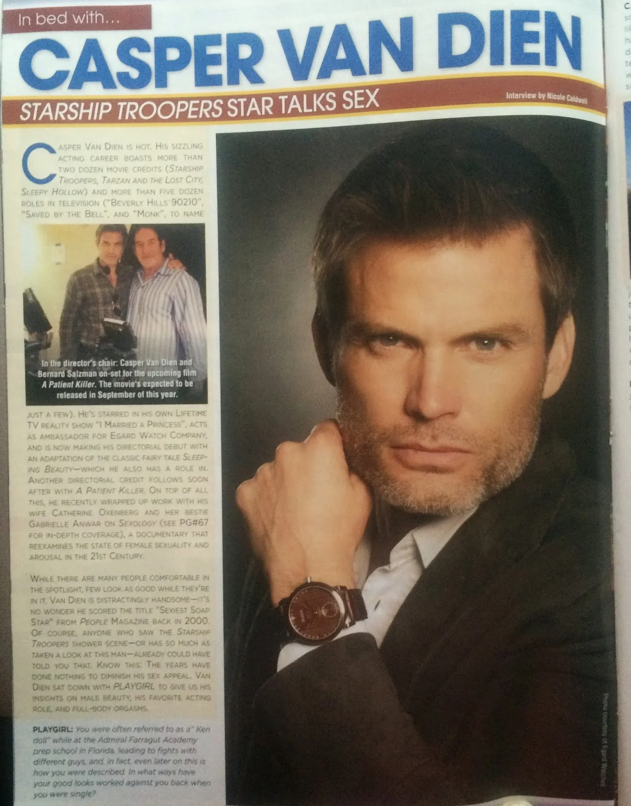 Playgirl Interview with Starship Trooper Star Casper Van Dien