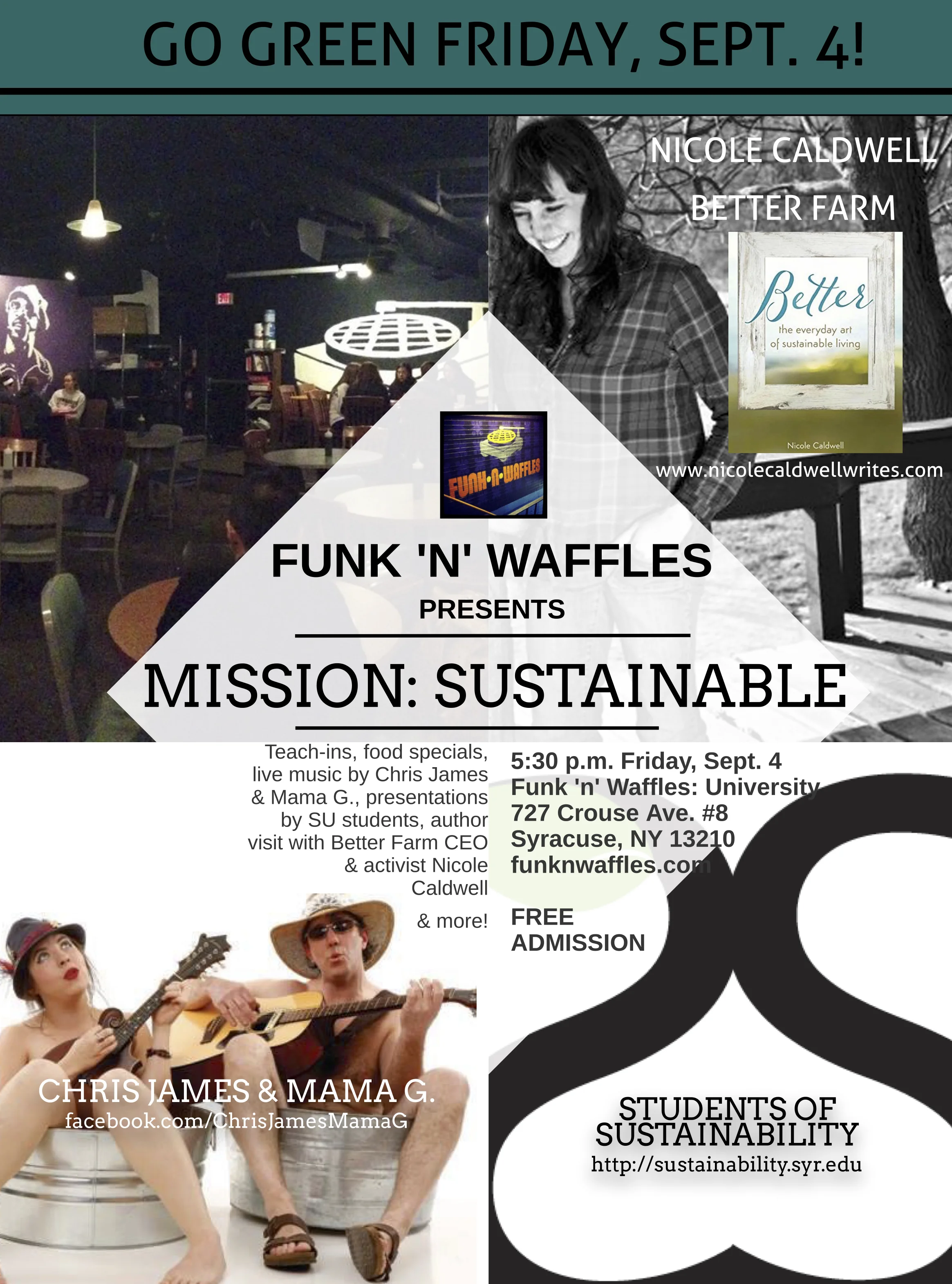 SYRACUSE: Workshop, Author Talk & Signing at Funk 'n' Waffles