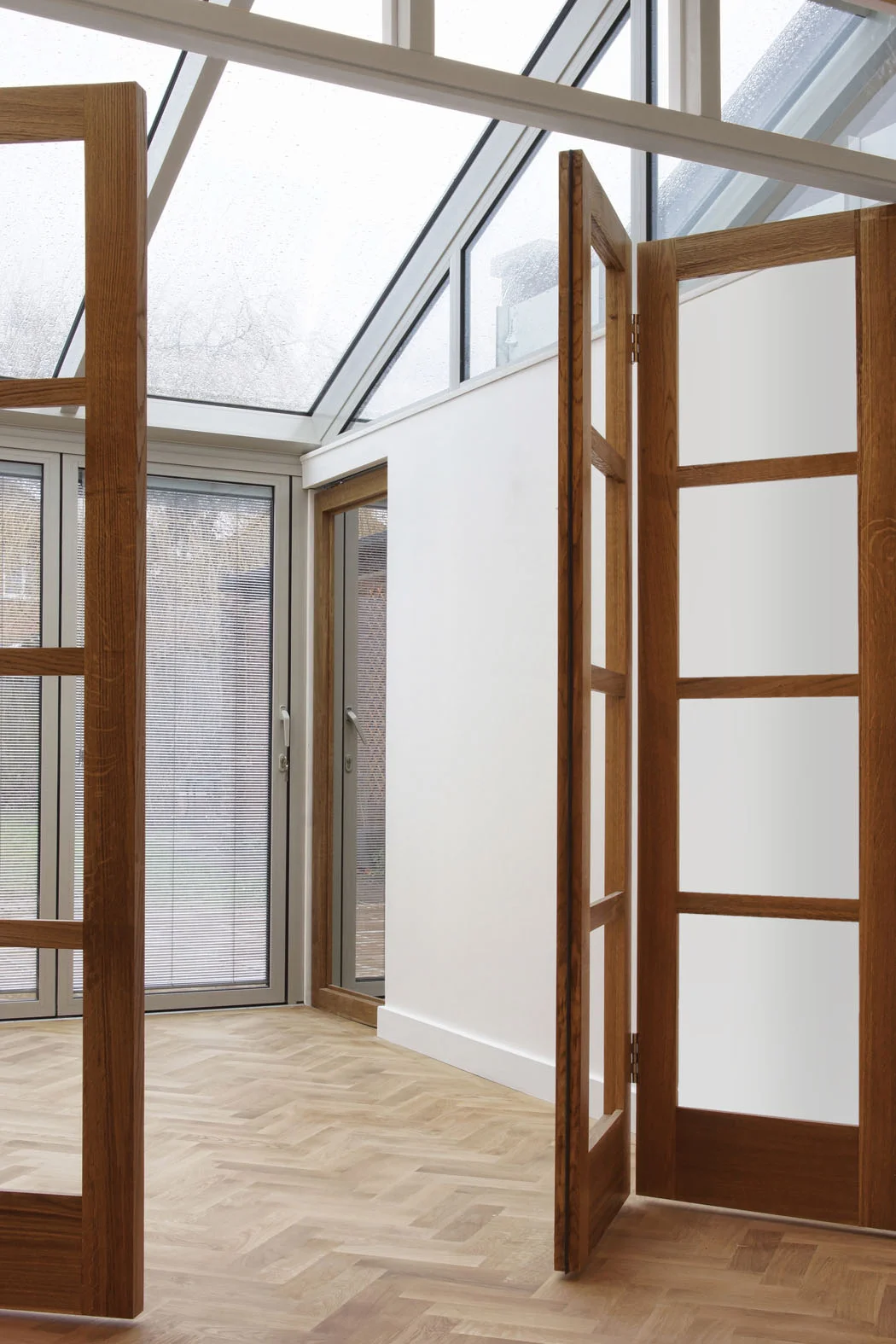 glazed extension - dining extends into music room