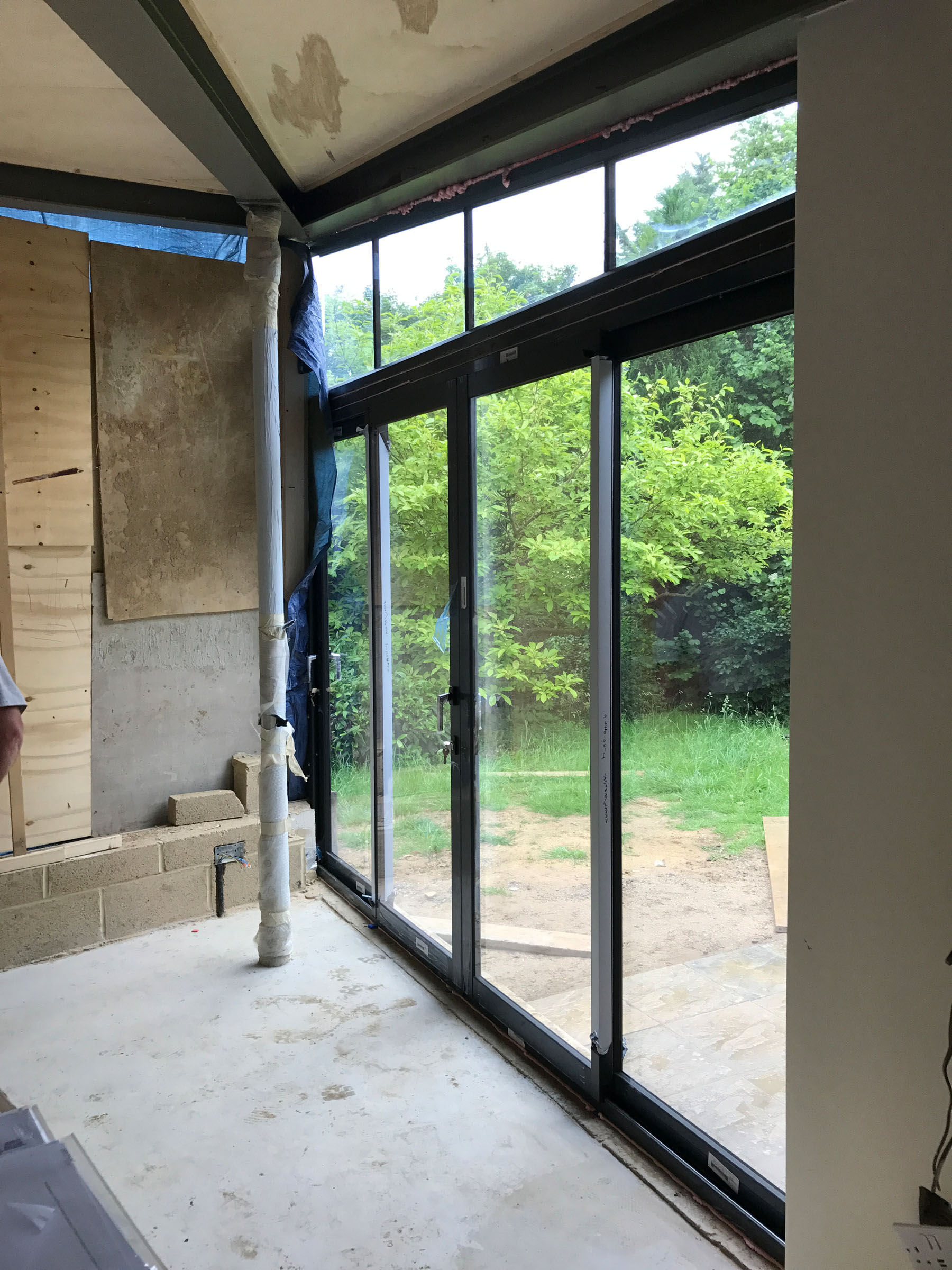sliding glazing - under construction