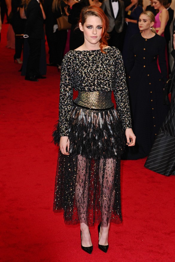  Kristen Stewart in Chanel at the Met Gala 
