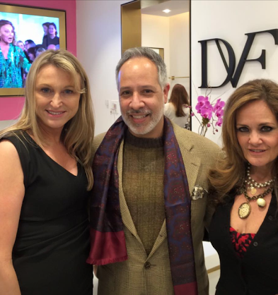  Another DVF moment. This time with Annie Carleo &amp; Lisa Rayner. 