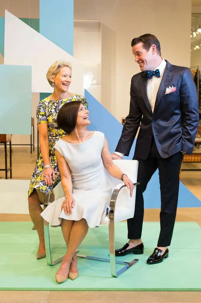  Jeffrey Fashion Cares Co-Chairs (l-r)  Louise Sams, Lila Hertz &amp; Jeffrey McQuithy 