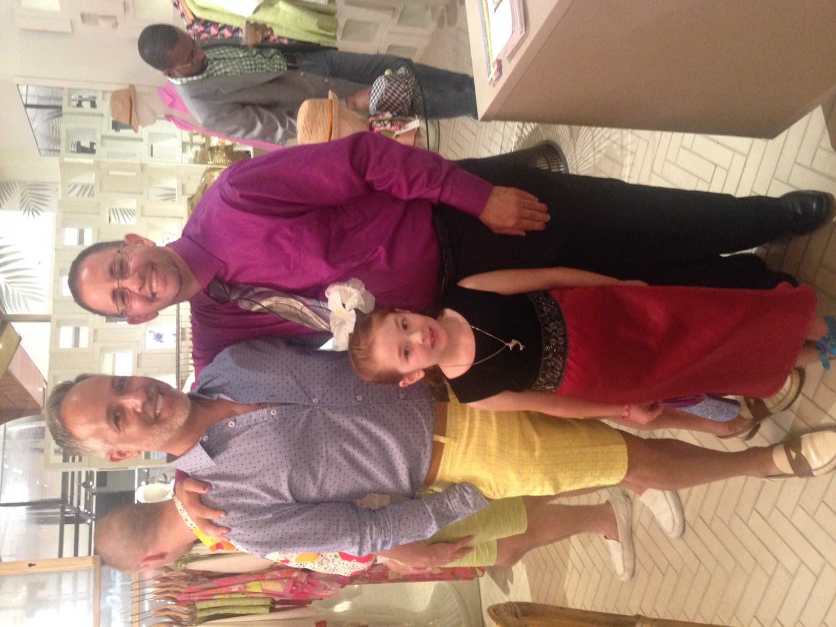  I'm pictured here with Pride School Atlanta Founder, Christian Zsalivetz and his most adorable daughter Zoe who was quite the fashionista! 