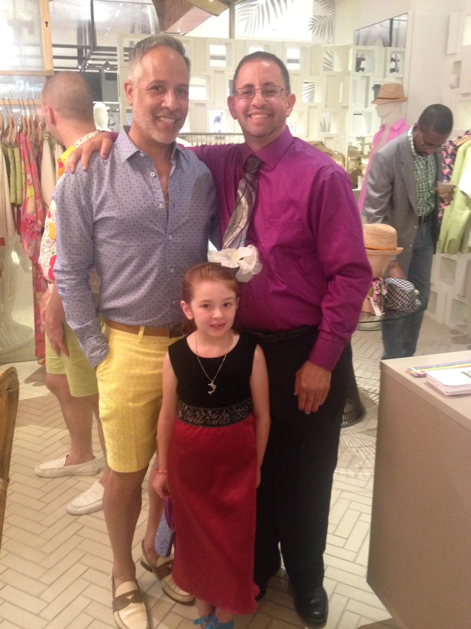  I'm pictured here with Pride School Atlanta Founder, Christian Zsalivetz and his most adorable daughter Zoe who was quite the fashionista! 