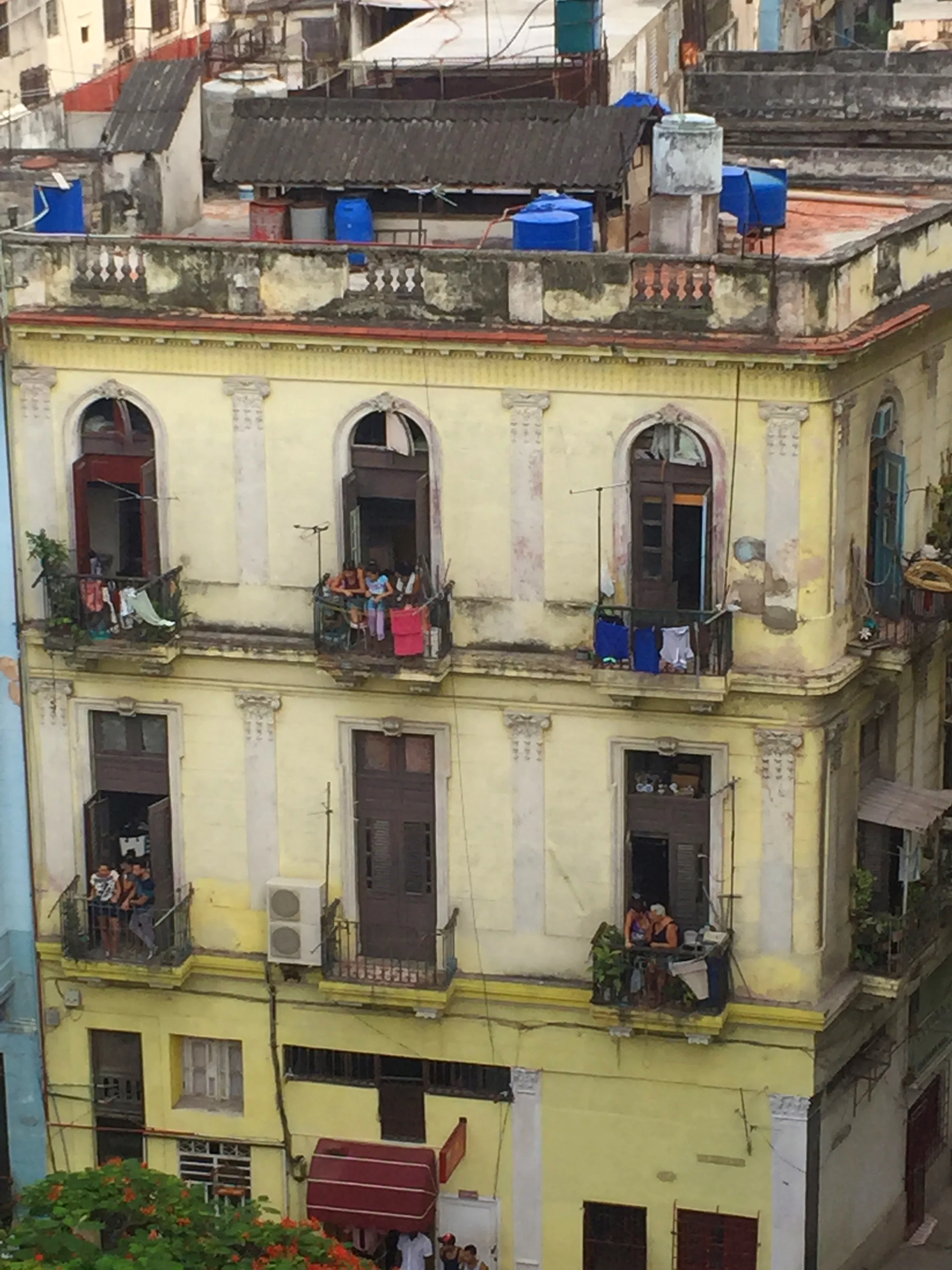 Apartment building in Havana. 