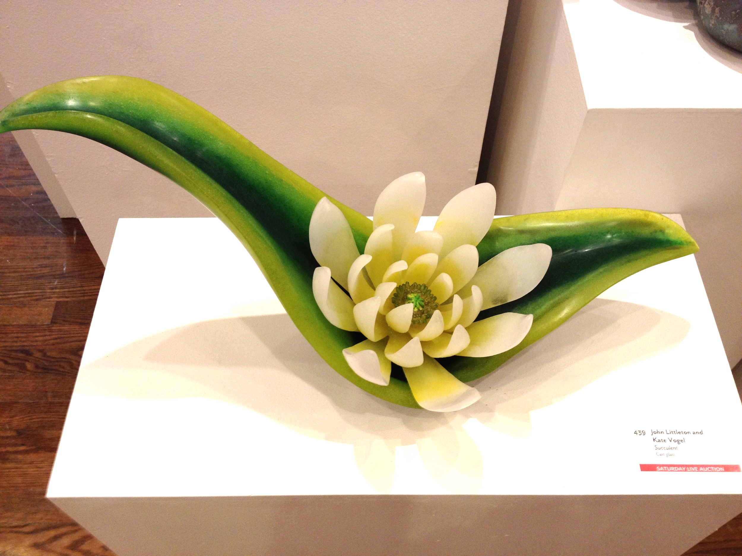   John Littleton and Kate Vogel     Succulent    Cast glass 10H x 213⁄4 x 81⁄4 inches&nbsp; 