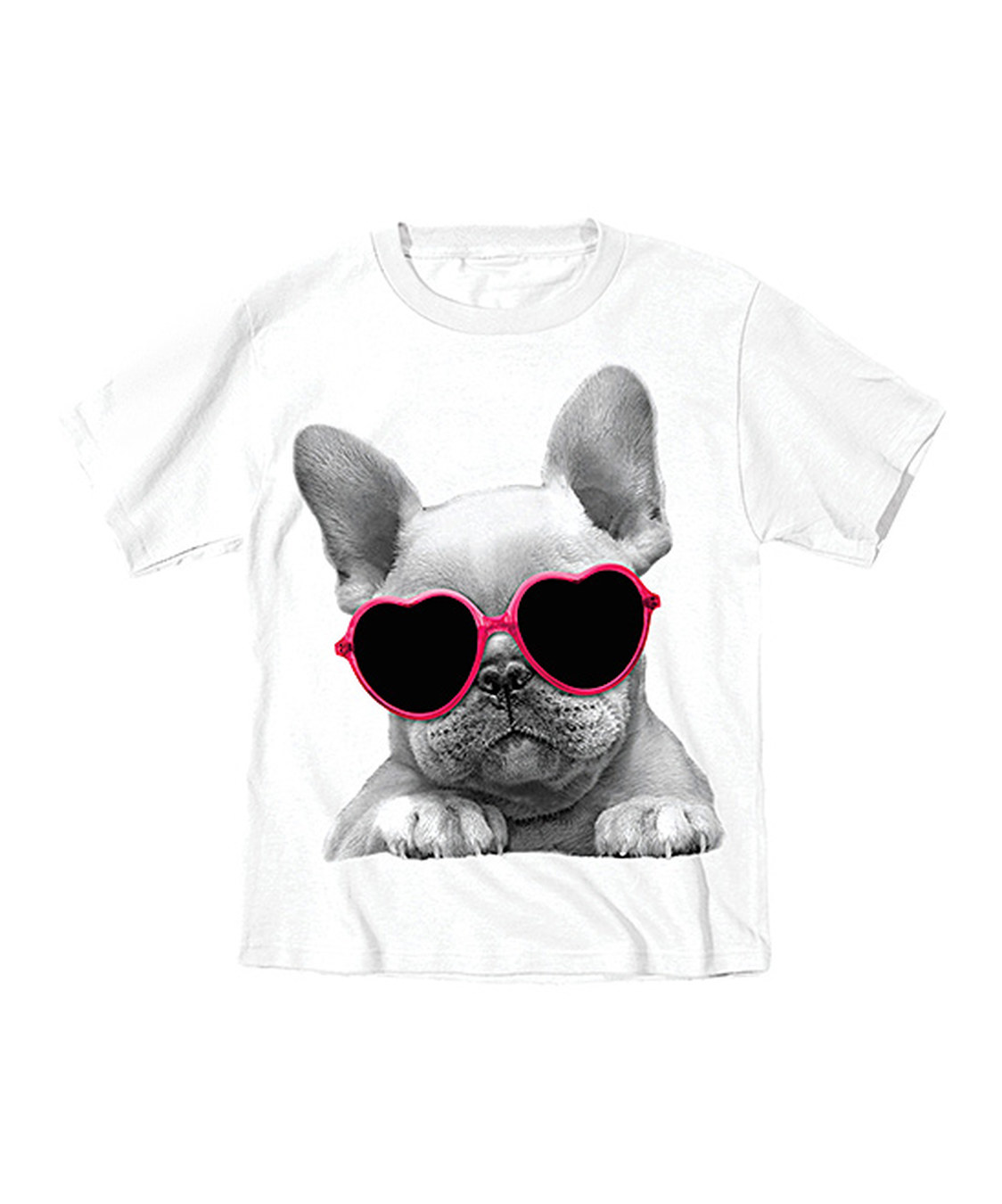 White Sunglasses French Bulldog Tee - Kids (NB).jpg