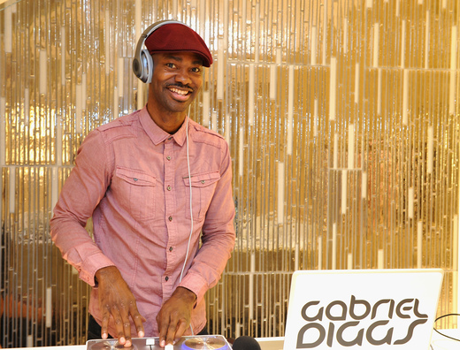  DJ Gabriel Diggs spins at 'MaxMara & Allure Celebrate ABC's #TGIT' at MaxMara.