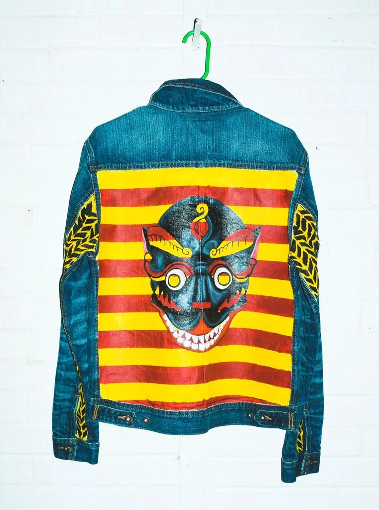 Custom designed Fourth of November Denim Jacket by Alea Hurst