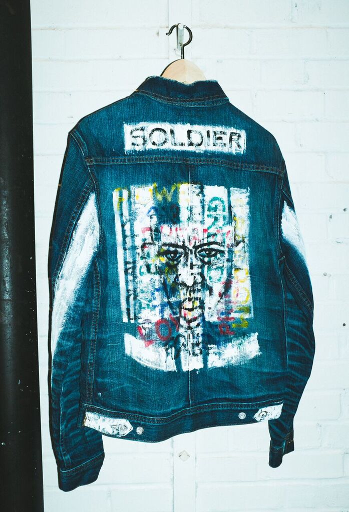 Custom designed Fourth of November Denim Jacket by Miloh Smith 