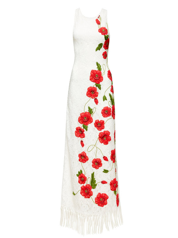 BONNY FLORAL EMBROIDERED GOWN 