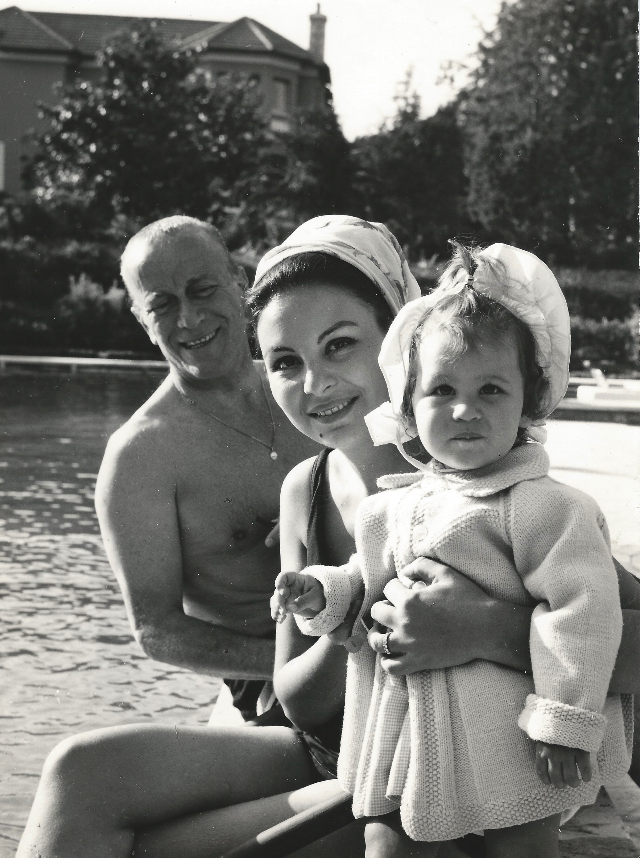 Pappa, Mamma, and Me at the Villa Camiluccia, Rome, 1965 (Patricia Gucci)