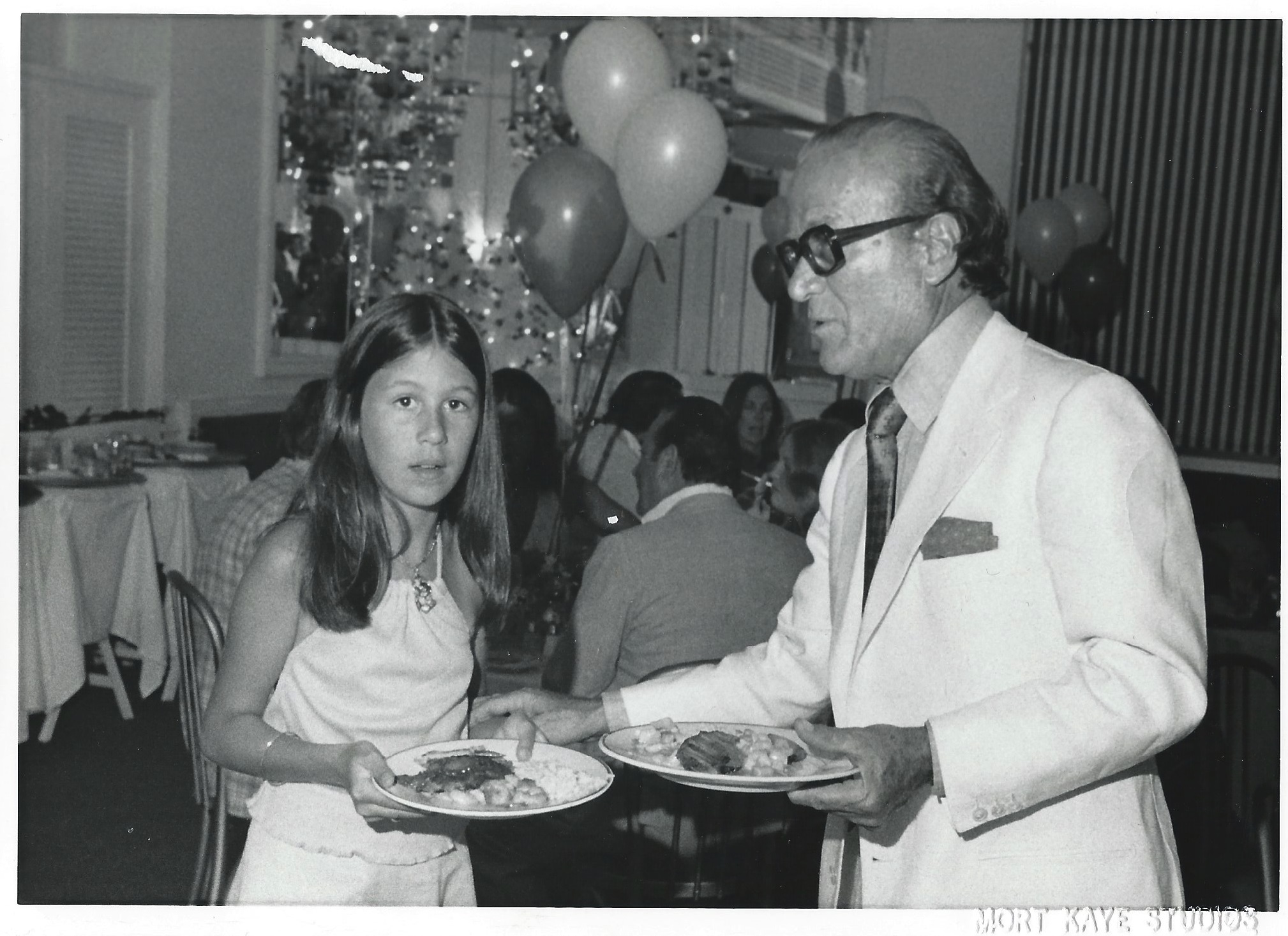 Papà and me at a party in Palm Beach, 1972 (Mort Kaye Studios Palm Beach)