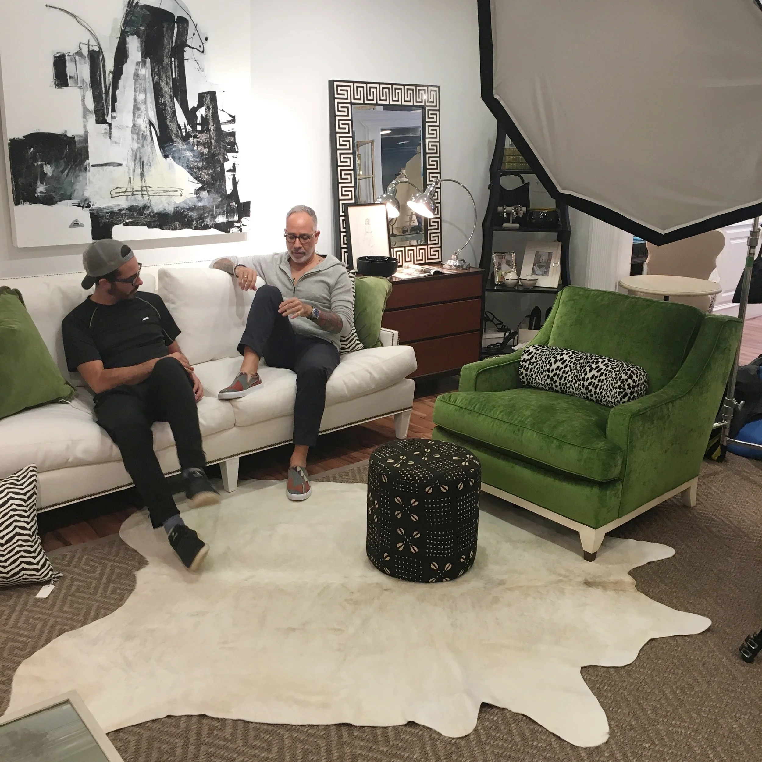  Tomas Espinoza giving pointers as he staged the shoot. 