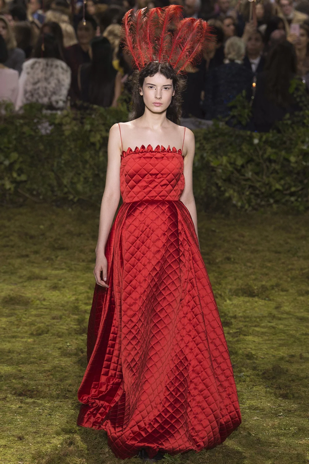 green emerald velvet dress 2000 Christian Dior by Galliano Green Floral Silk Fringed Bias-Cut Dre
