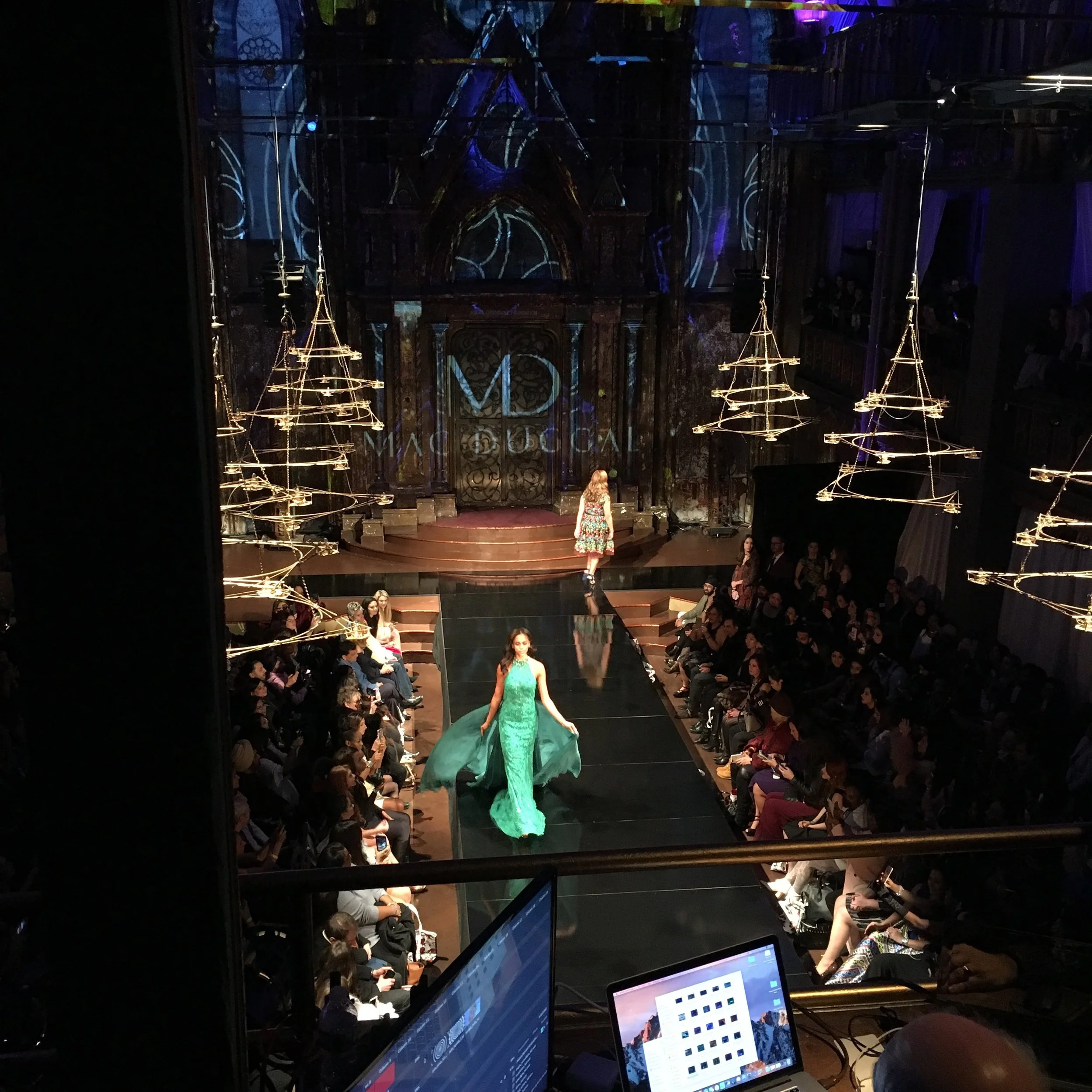 Mac Duggal runway at Art Hearts Fashion