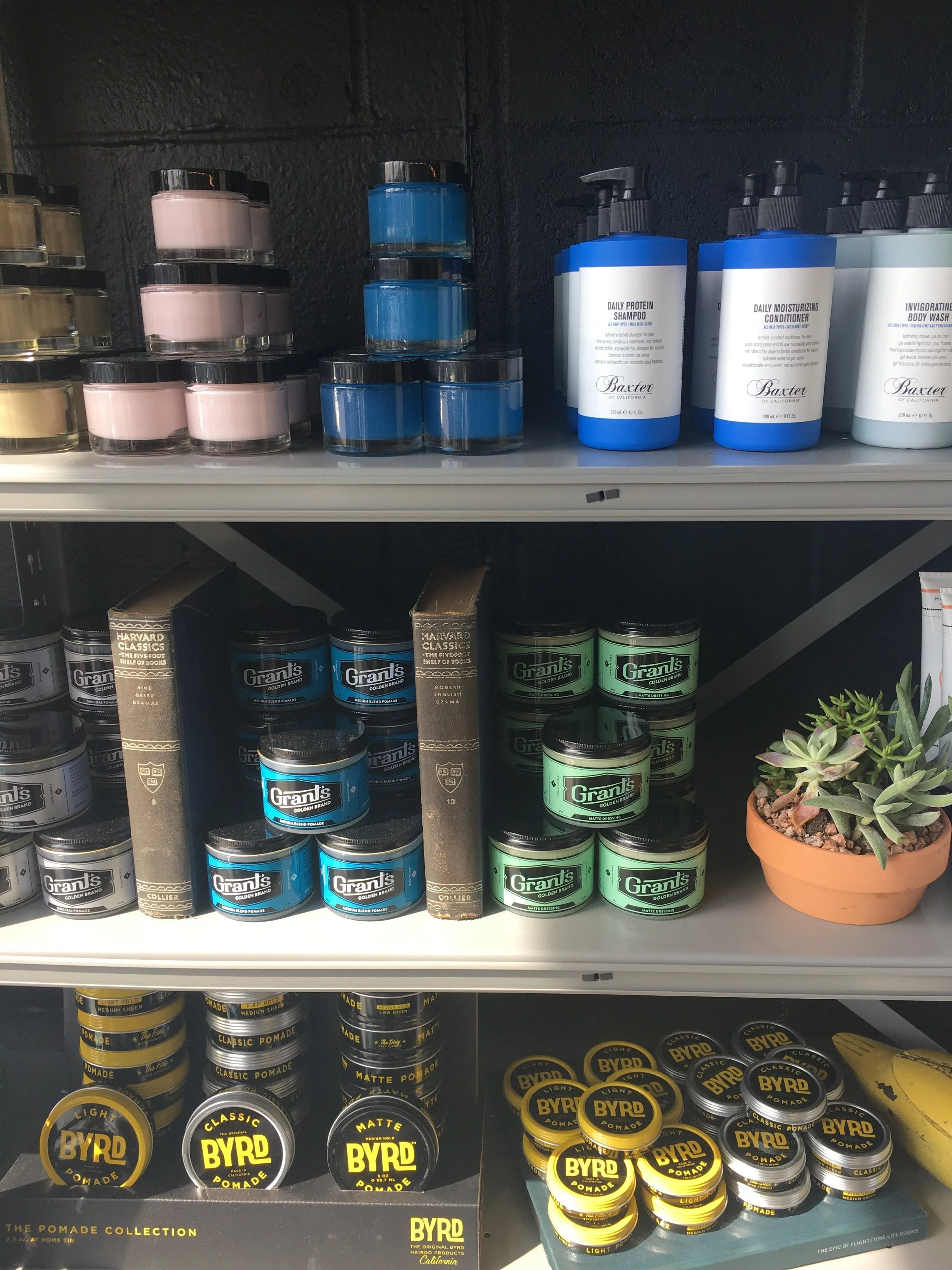  A variety of products are available at Rudy's. 