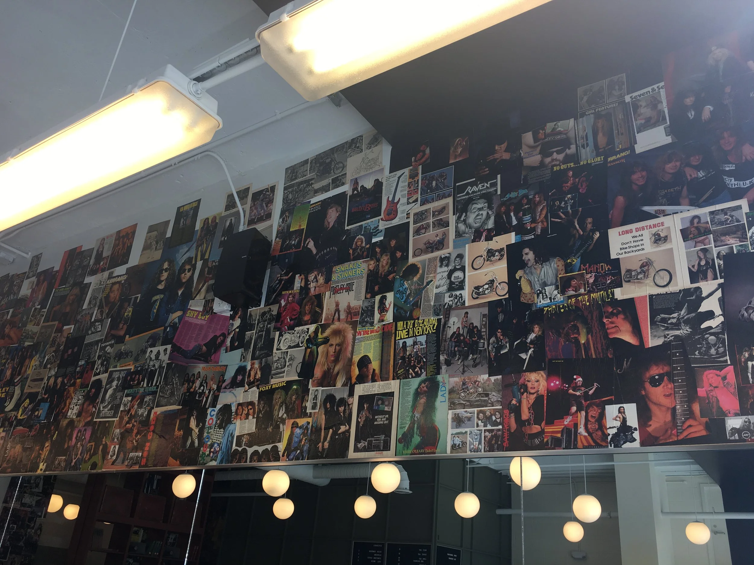 Rudy's famous collage wall made it to Atlanta!