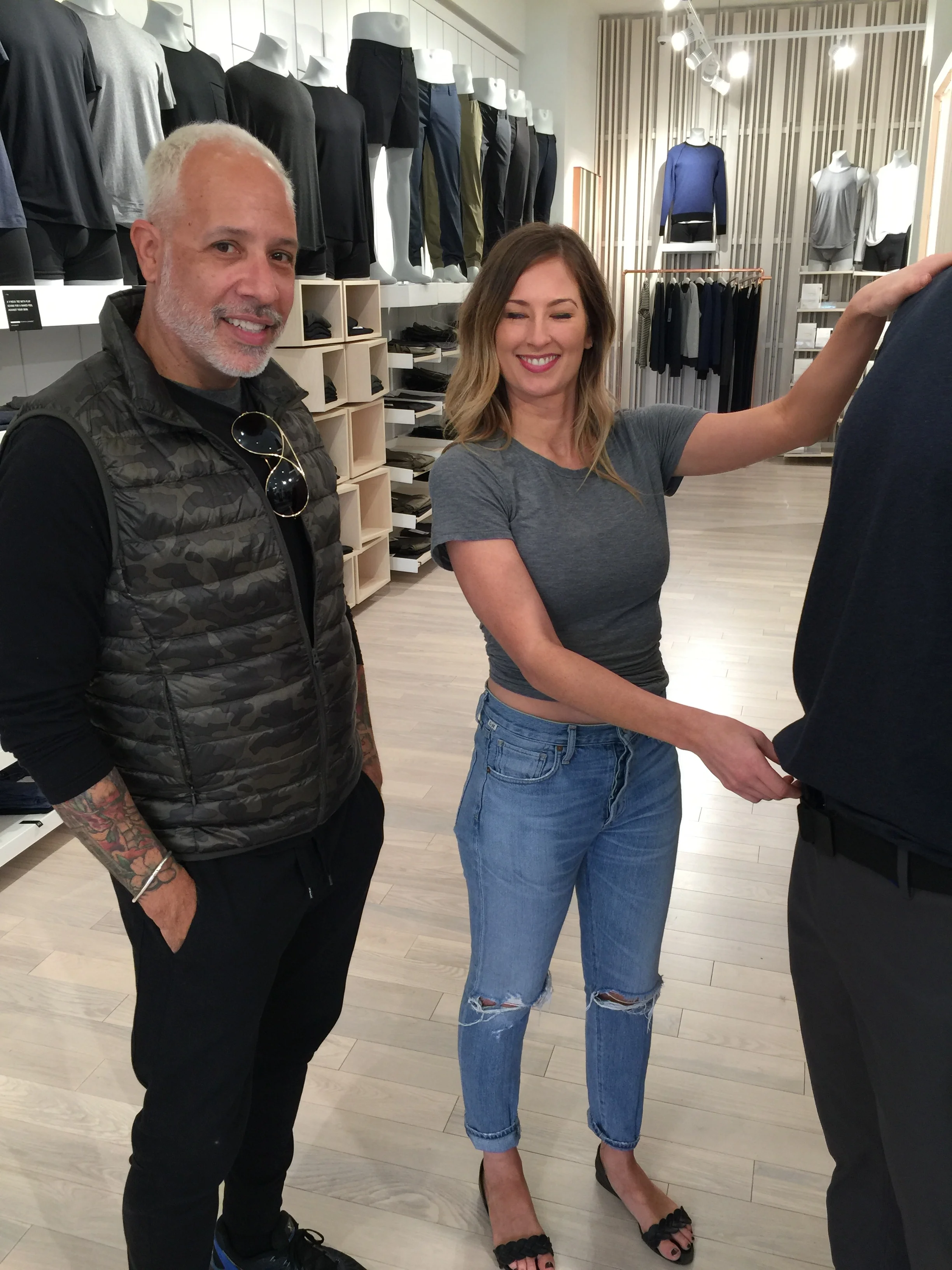 With Kerry at Kit and Ace.