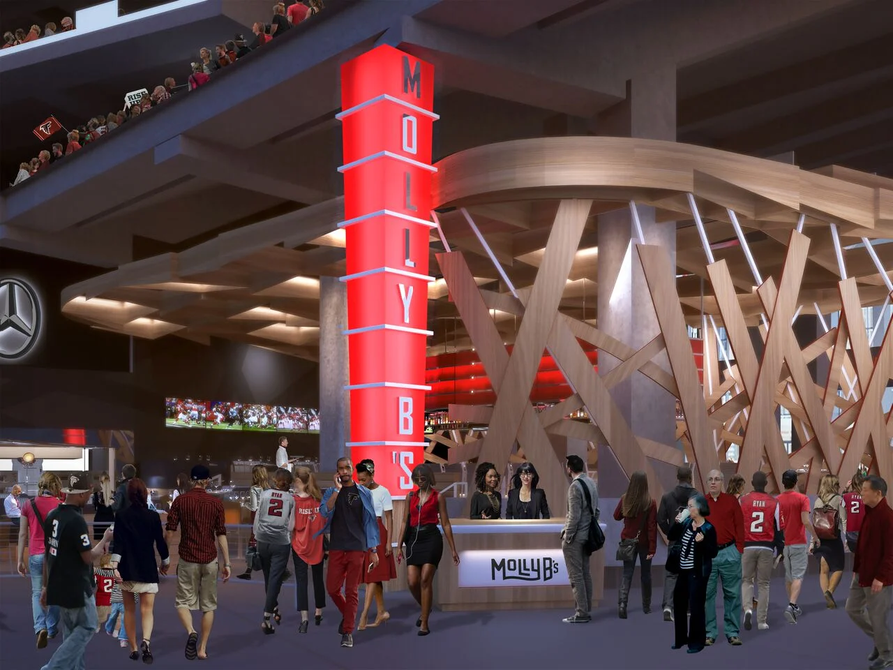 molly b's mercedes-benz stadium