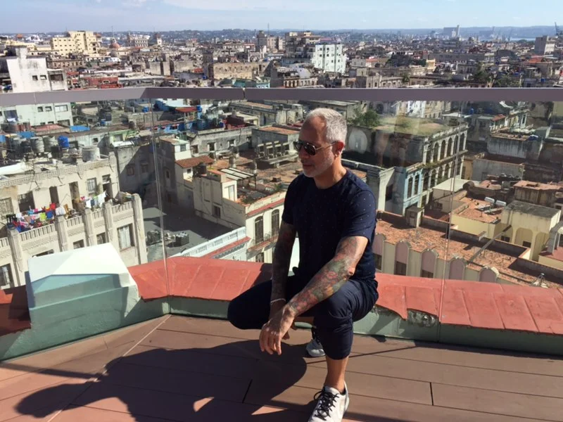  Rooftop of El Gran Manzana Hotel in Old Havana, Cuba. 