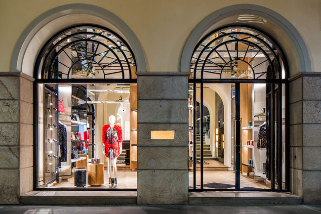 balmain milan flagship