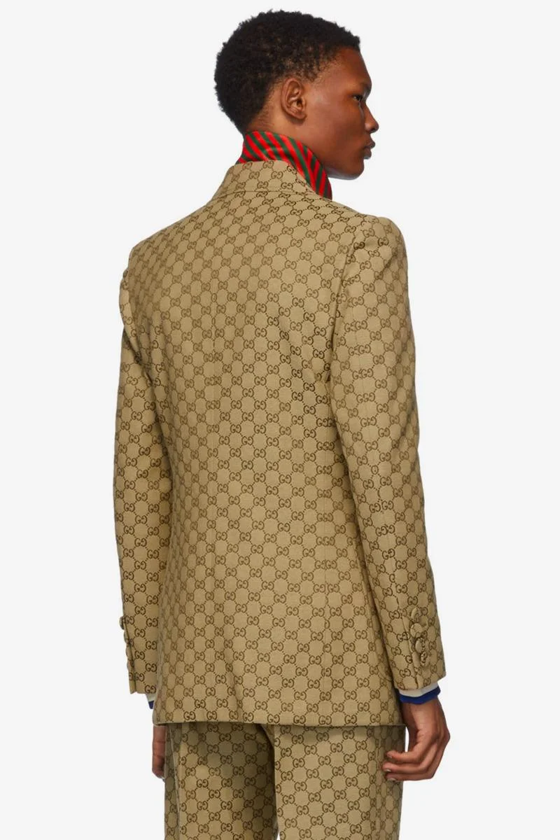 Gucci Drops GG Pattern-Emblazoned Suit &amp; Patch Cap Set